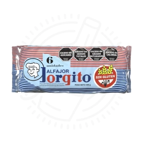 ALFAJOR JORGITO SIN GLUTEN X50GR X6U