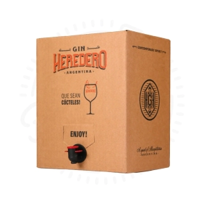 GIN HEREDERO BAG IN BOX MANDARINA X10LTS