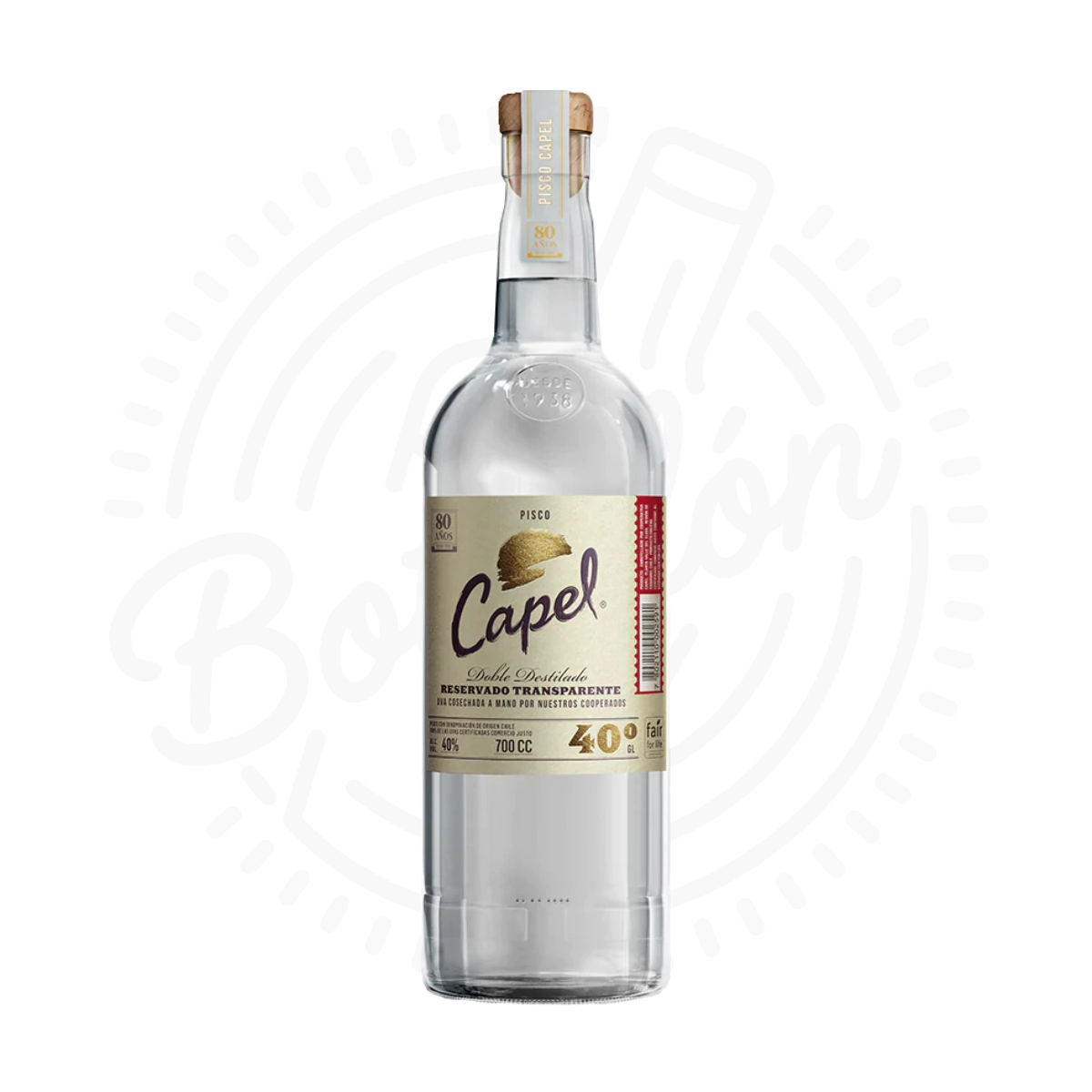 PISCO CAPEL RESERVADO TRANSPARENTE X750CC