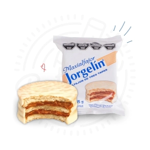 25-ALFAJOR MAXI JORGELIN CHOCOLATE BLANCO X24U X85GR
