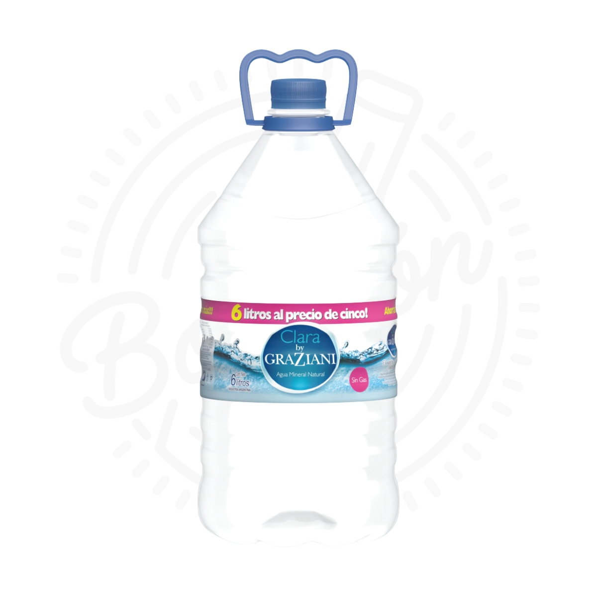 AGUA MINERAL NATURAL CLARA BY GRAZIANI X6L