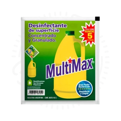 MULTIMAX DESINFECTANTE DE SUPERFICIES RINDE 5LTS X40U