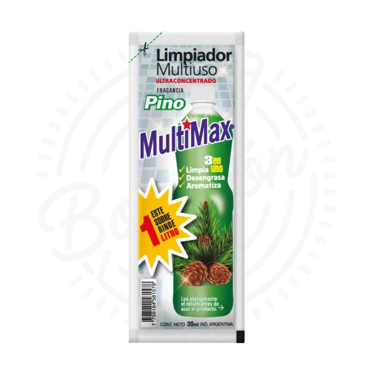 MULTIMAX LIMPIADOR MULTIUSO PINO RINDE 1L X50U