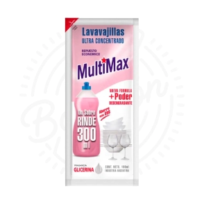 MULTIMAX LAVAVAJILLAS GLICERINA X100ML RINDE 300 ML X36U