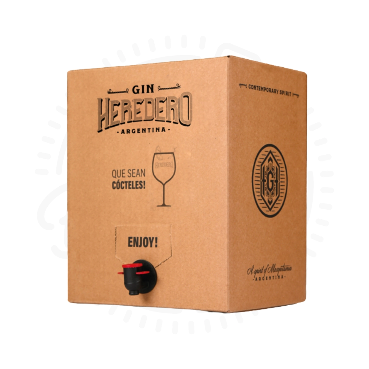 GIN HEREDERO BAG IN BOX LONDON DRY X10L